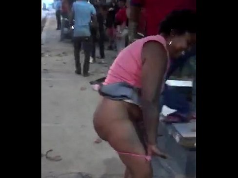 Nigerian street hooker fucked public