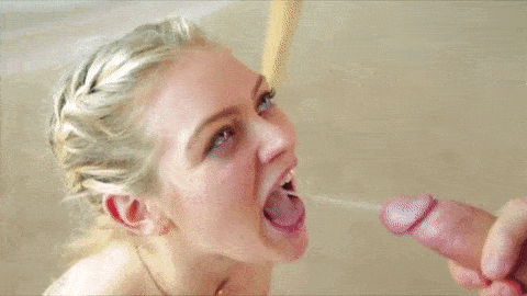 best of Cumshot gif hot girl mouth