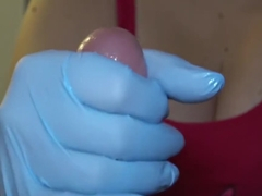 Sucking dildo gloves