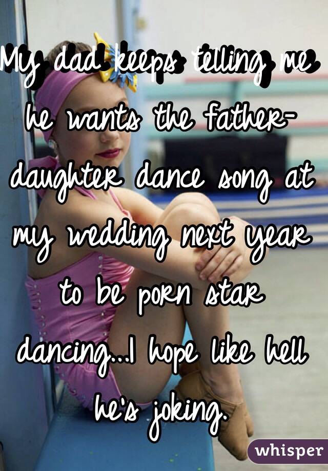 Daughter dances dad