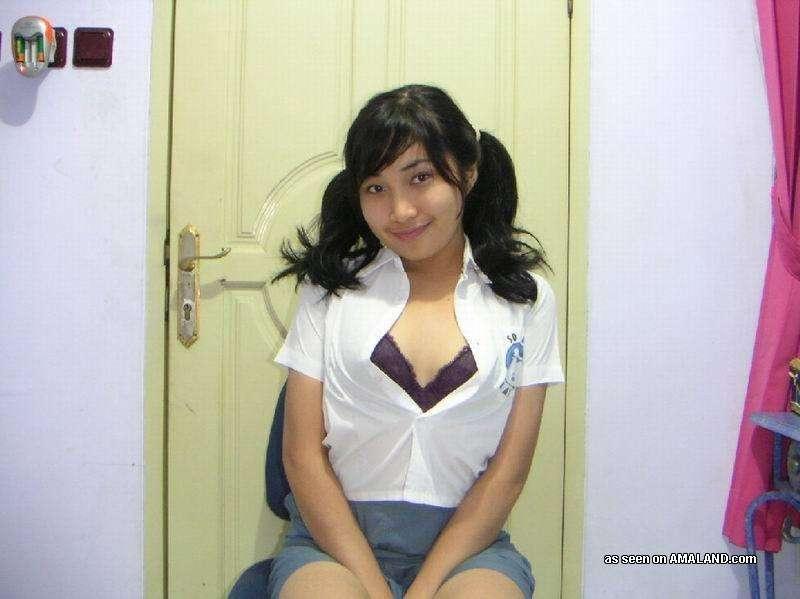 Teen indonesian high school girl