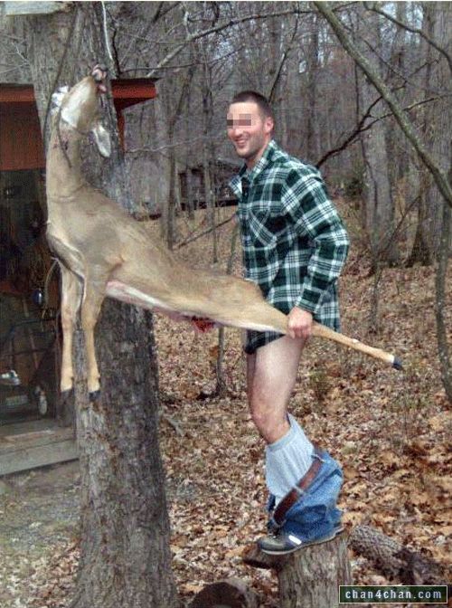 Man Fucks A Deer.