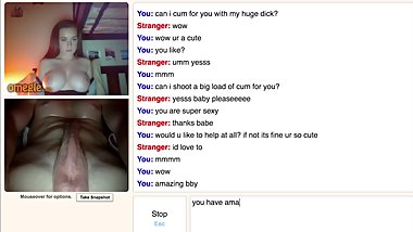 best of Omegle cums sexy teen