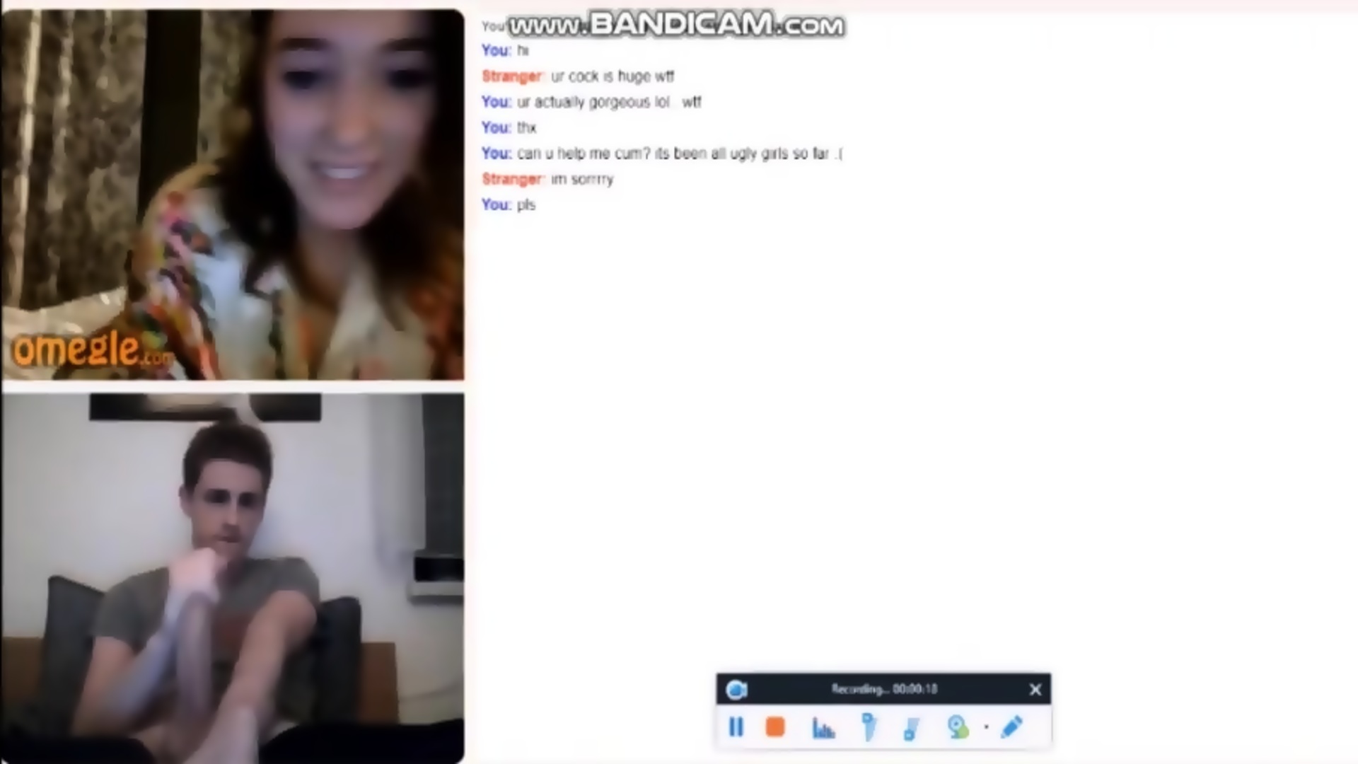 best of With tits plays omegle blonde