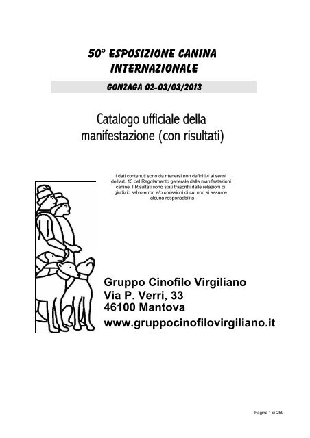 The P. recommendet arsizio valentina cagna busto
